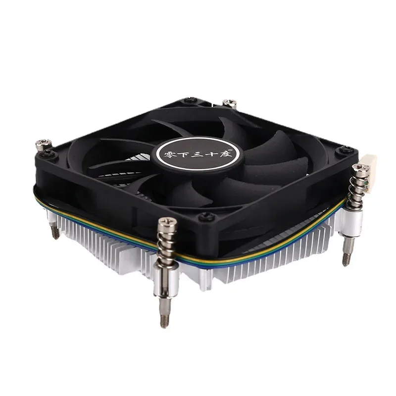 1U Ultra-thin CPU Radiator Intel CPU AIr Cooler For LGA 1150/1155/1151/1156/1200 Processor Desktop Computer Cooling Fan Mute