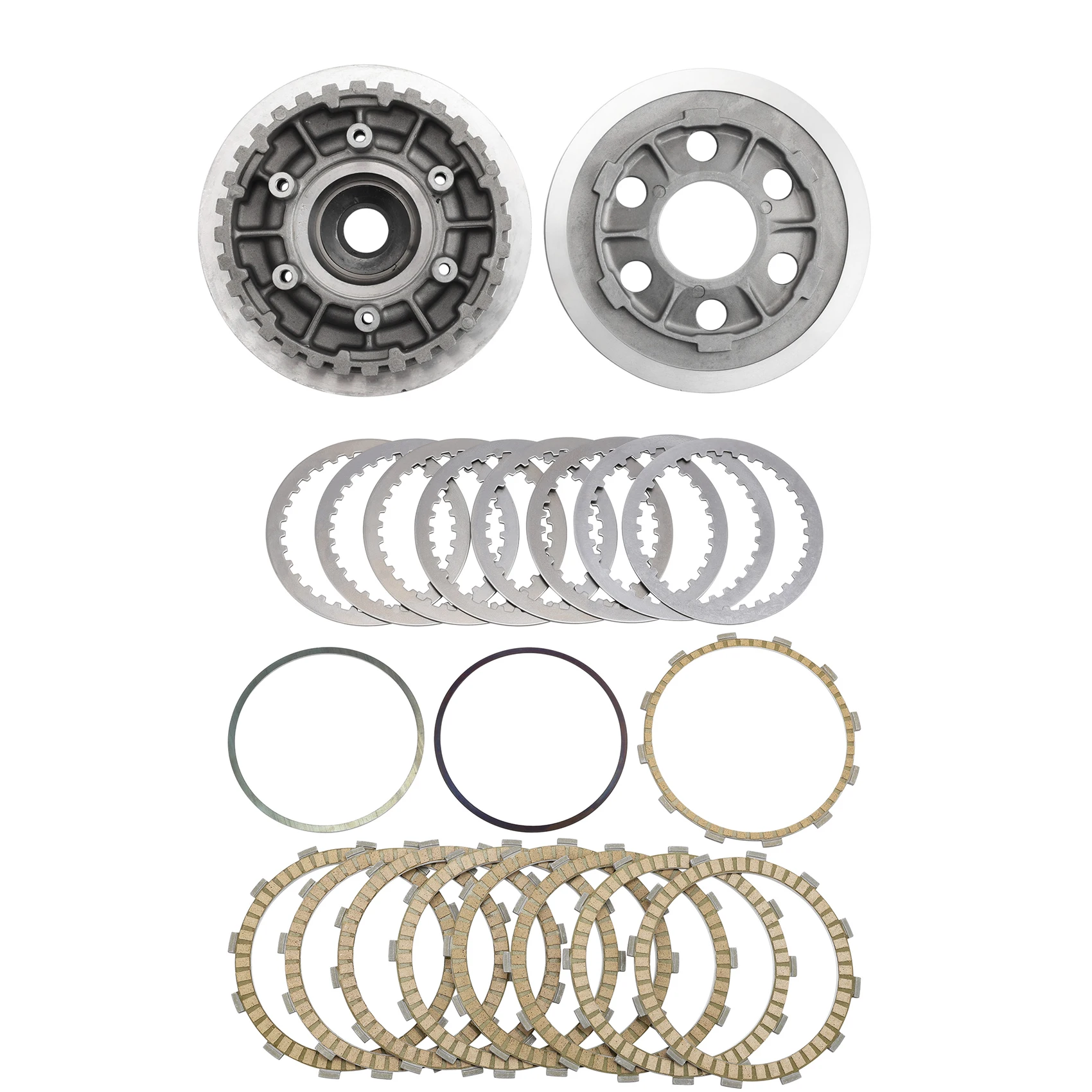 

Clutch Pressure Plate Set & Clutch Plates Kit Fit For Harley Touring Road King Street Electra Glide 2004-2010 Motorcycle