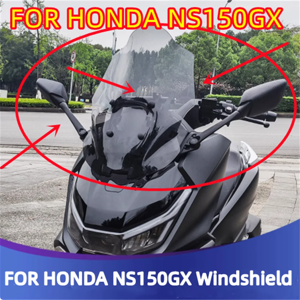 

For HONDA NS150GX modified windshield rearview mirror forward with horizontal bar 150GX shield windshield accessory HondaNS150GX