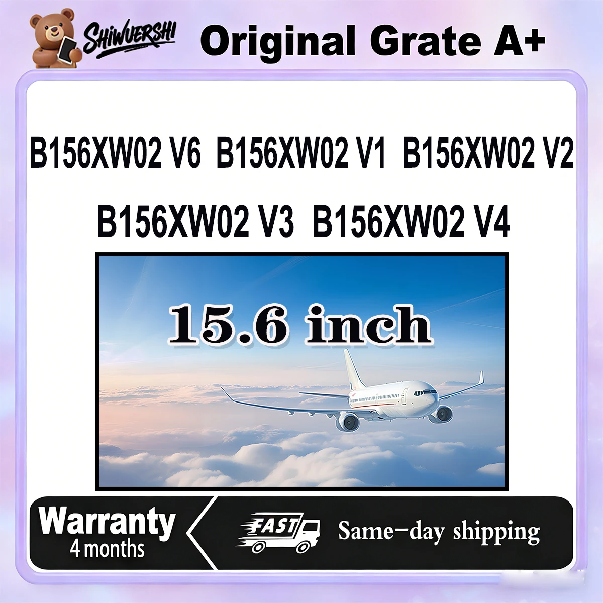 

Original New A+ 15.6 inch Thick Laptop Lcd Screen Panel B156XW02 V6 B156XW02 V1 B156XW02 V2 B156XW02 V3 B156XW02 V4
