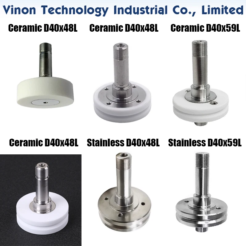 Accutex أسطوانة السيراميك السفلية OD40x48Lmm CNC EDM آلة قطع الأسلاك أسطوانة توجيه دقيقة للتصنيع والهندسة