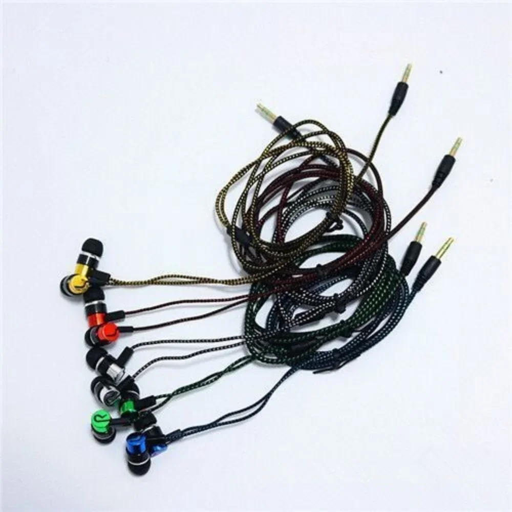 Wired Headphone Portable 3.5mm In-Ear Earphone With Mic HiFi Handfree Bass Stereo Music Headset Earbud For Samsung Xiaomi Huawei