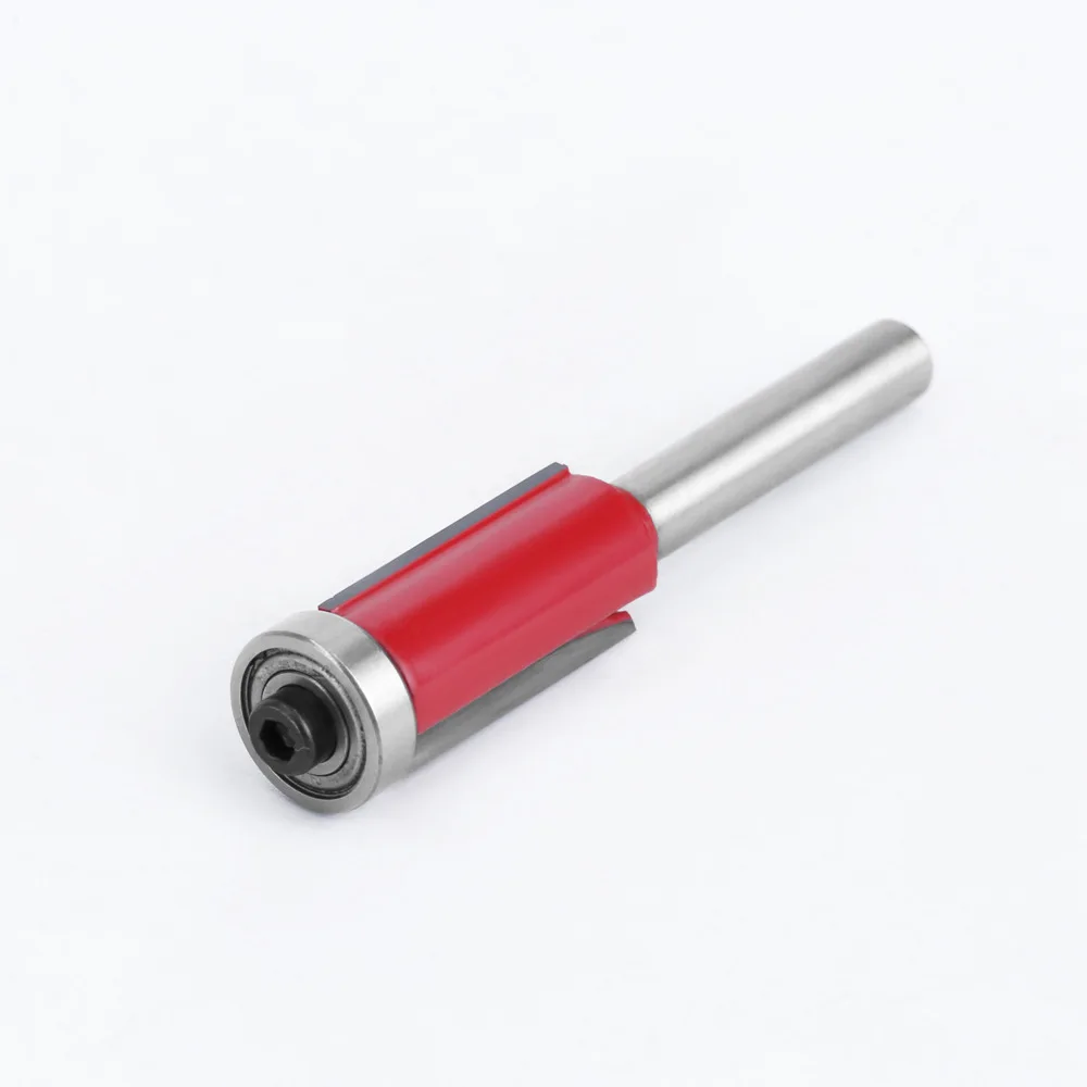 6/6.35 handle bearing trimming knife, red chamfering knife, woodworking milling cutter, cutting tool