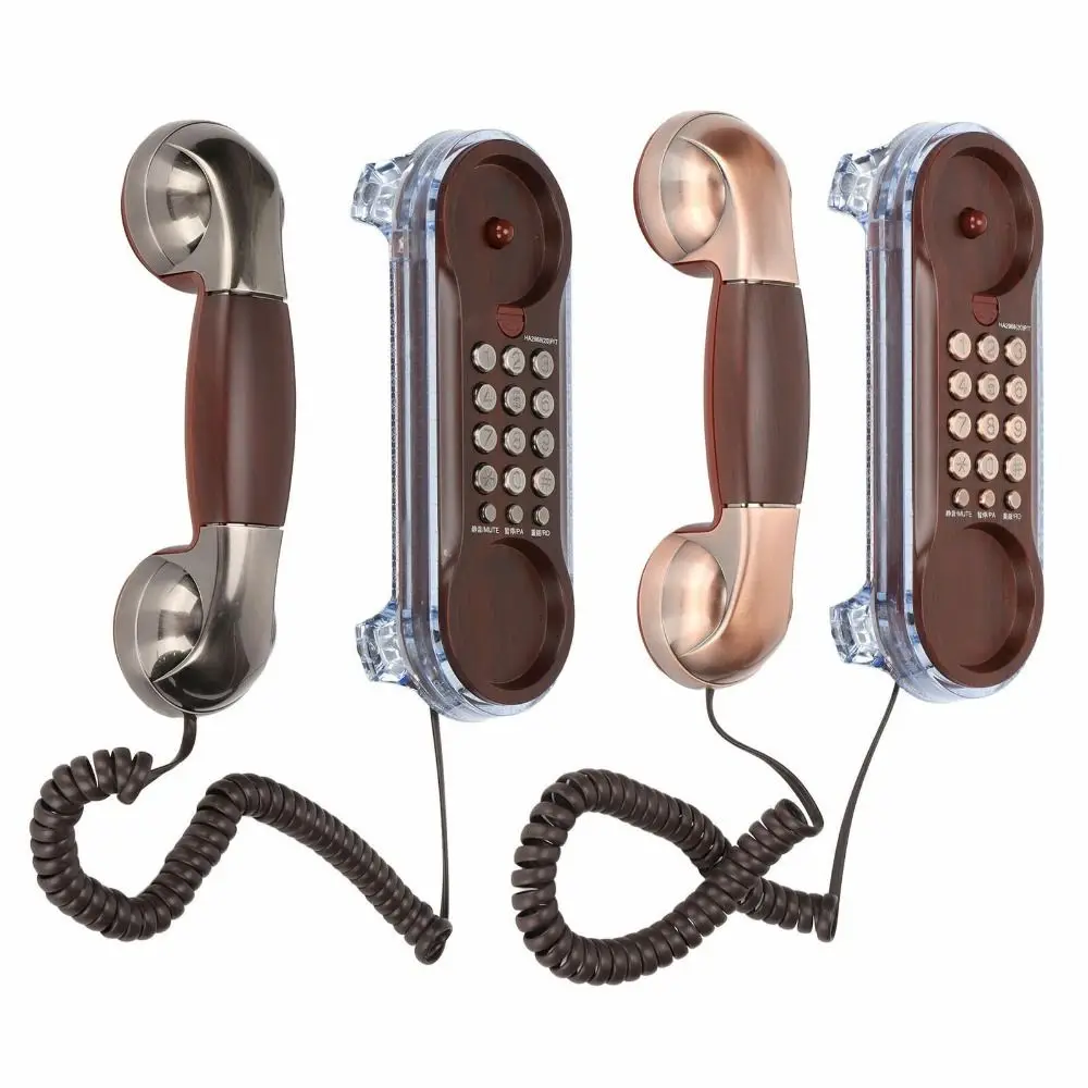 NEW Wall Mounted Wired Telephone Retro Landline Corded Phone Desktop Handset House Phones Home Office