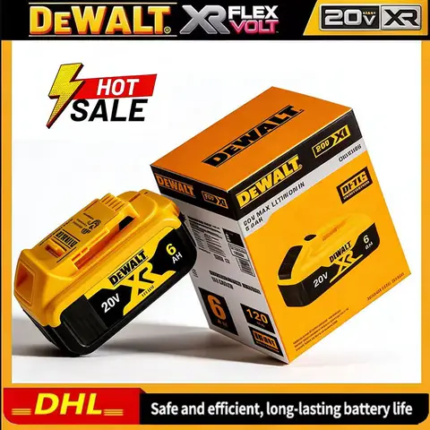 100% original DeWalt 6.0Ah 20V power tool battery DCB206 DCB206 DCB205 DCB200 DCB203 for power tool air transport