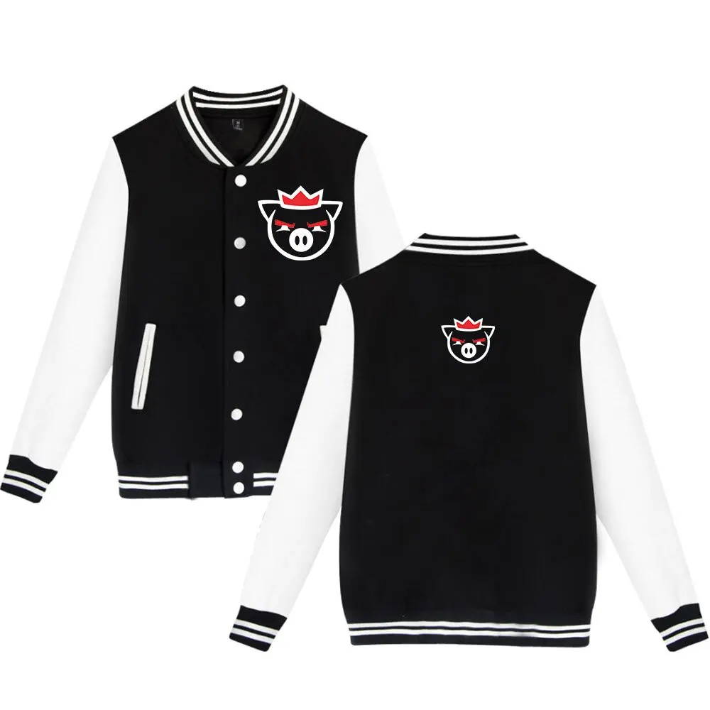 

NEW Technoblade Merch 2D Game Print Baseball Uniform Men Women Oversized Bomber Jackets Streetwear Cardigan Outerwear Coats