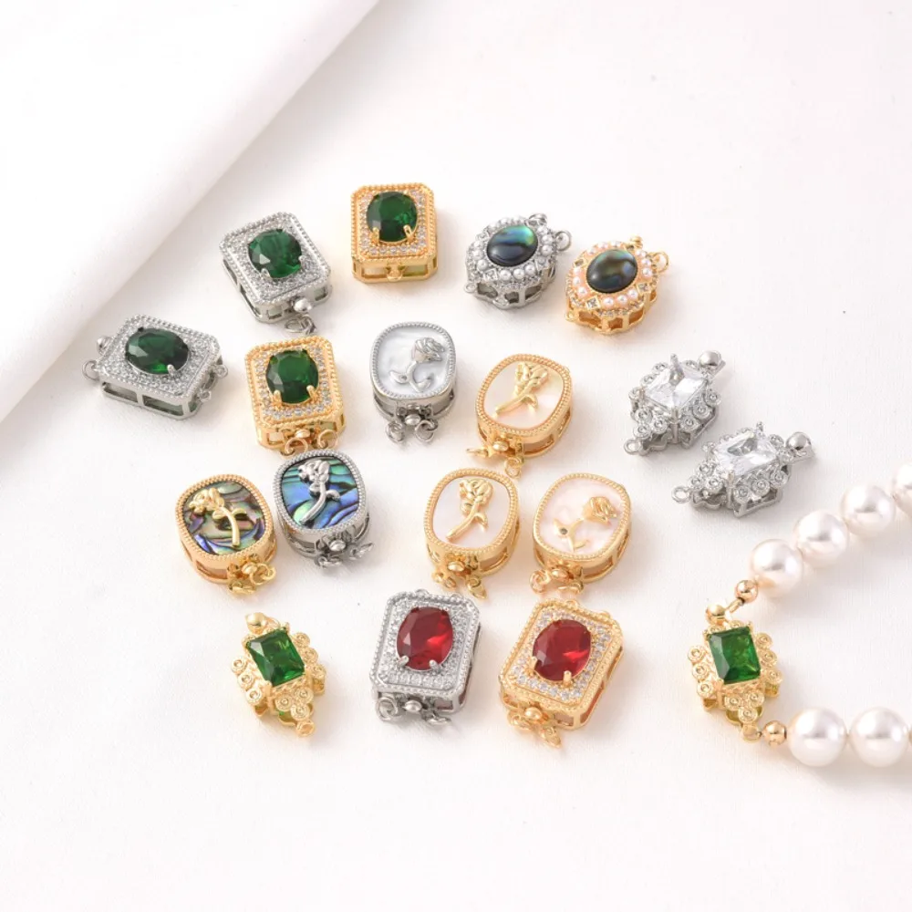 

Позолоченное морское ушко с микроинкрустацией 18 карат, застежка из белой ракушки, ожерелье-браслет с жемчугом своими руками, двухрядная застежка из белого золота