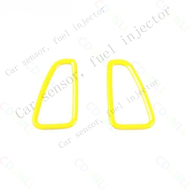 Q+ For Chevrolet Camaro 16-24 Bright Yellow Console L&R Air Outlet Vent Cover Trim