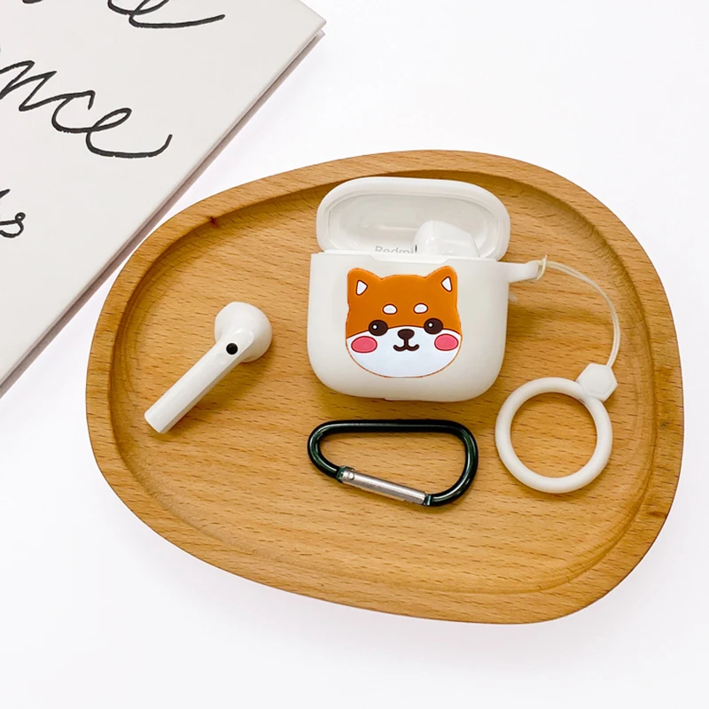 Hoạt Hình Hiệu Baseus Bowie E8 Ốp Lưng Vòng Silicone Chống Thả Bảo Vệ Tai Nghe Bluetooth Chụp Tai Bao Da Cho Baseus E8 Phụ Kiện ốp Lưng