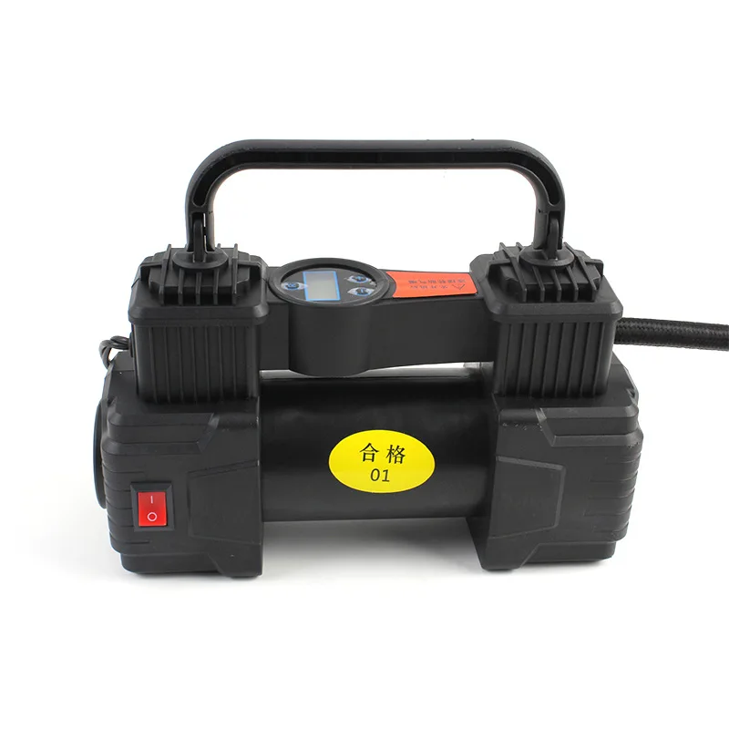 

#Suitable ForHigh-power Vehicle Air Pump, Double-cylinder High-pressure Automobile Air Pump, Household Dual-purpose 12v Tire Pum