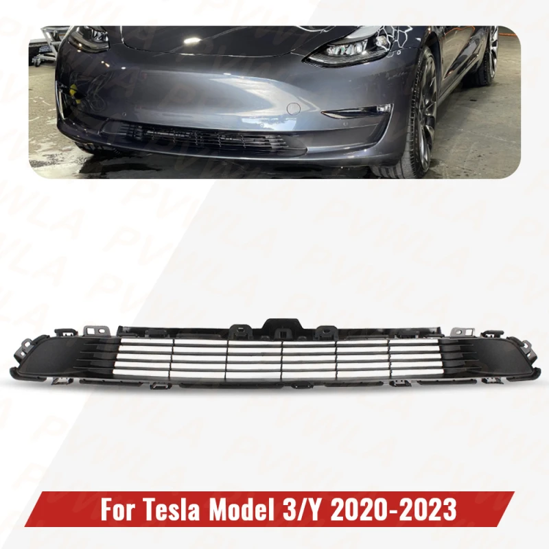 

Center Grille 1493759-00-A For Tesla Model 3/Y 2020 2021 2022 2023 Car Accessories Front Bumper Middle Grill Net