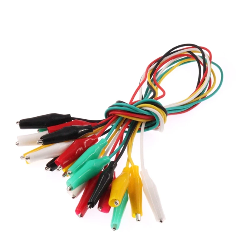 

10 stks Alligator Clips Elektrische Meetsnoeren Clip Roach Clip Jumper Draad en Auto Batterij Klemmen Double-ended Krokodil Powe