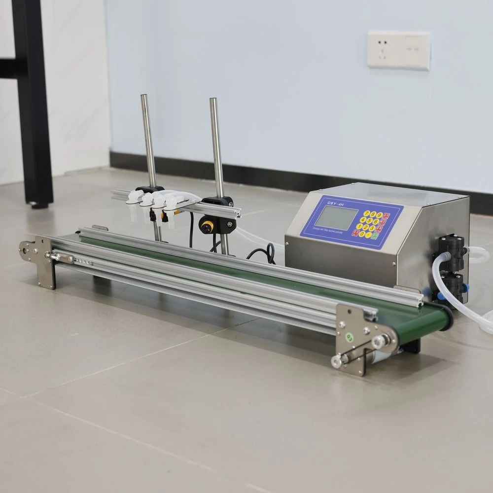 CSY-4H3200 Smart Filling Line - 100cm Conveyor for Compact Workshop Layouts