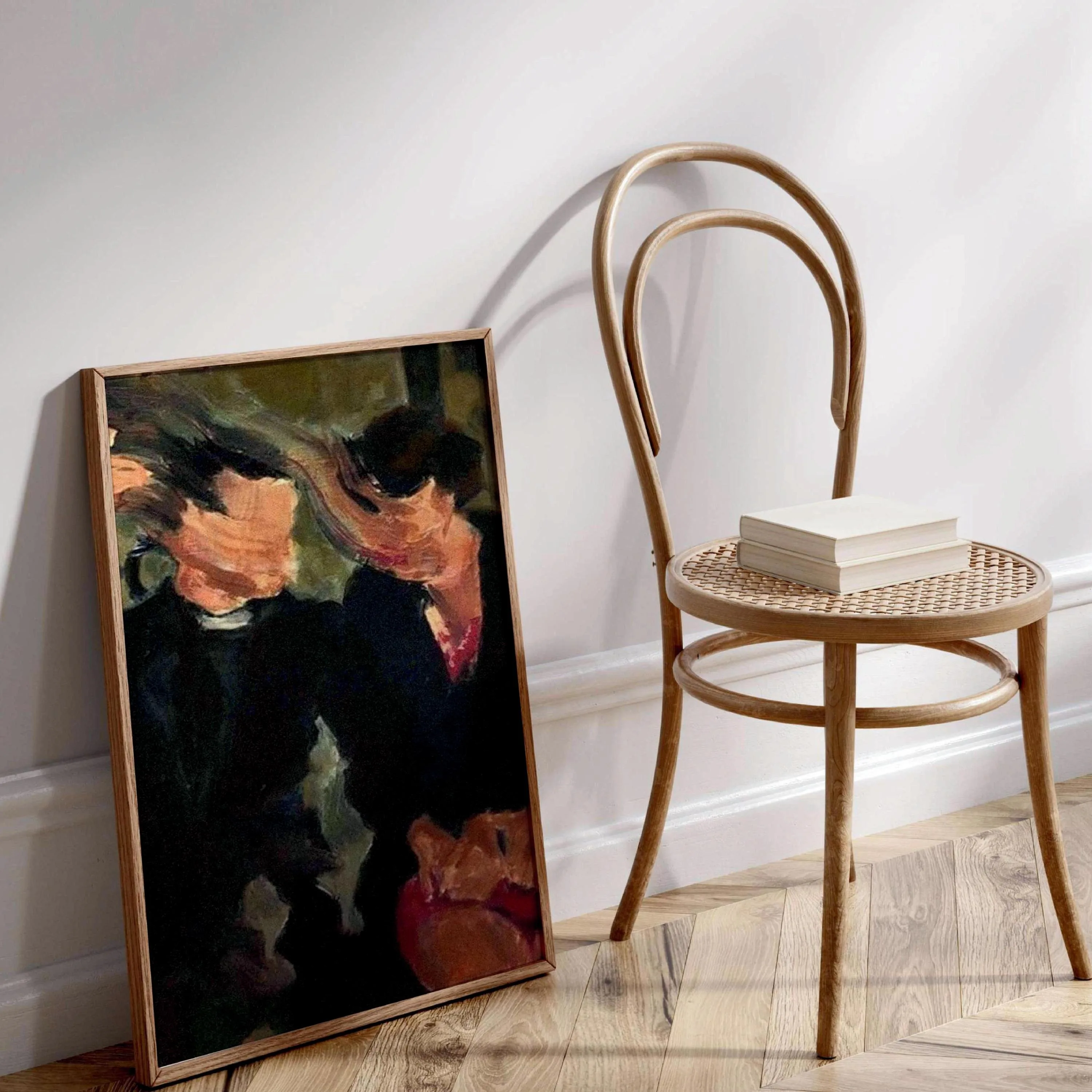 Modern abstract art print, blurred grainy canvas poster, abstract wall art, home décor, suitable for bedroom and living room.