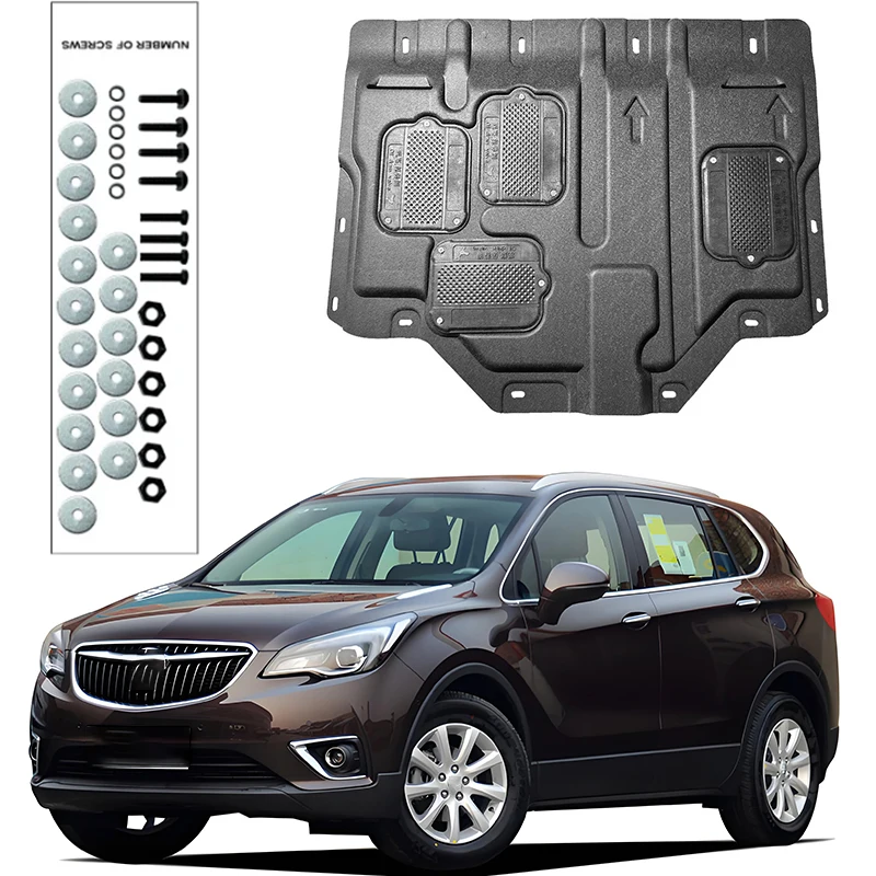 

For Buick ENVISION 2015-2022 1.5T Engine Guard Board Splash Shield Mud Fender Plate Cover Black Car Mudflap Mudapron Mudguard