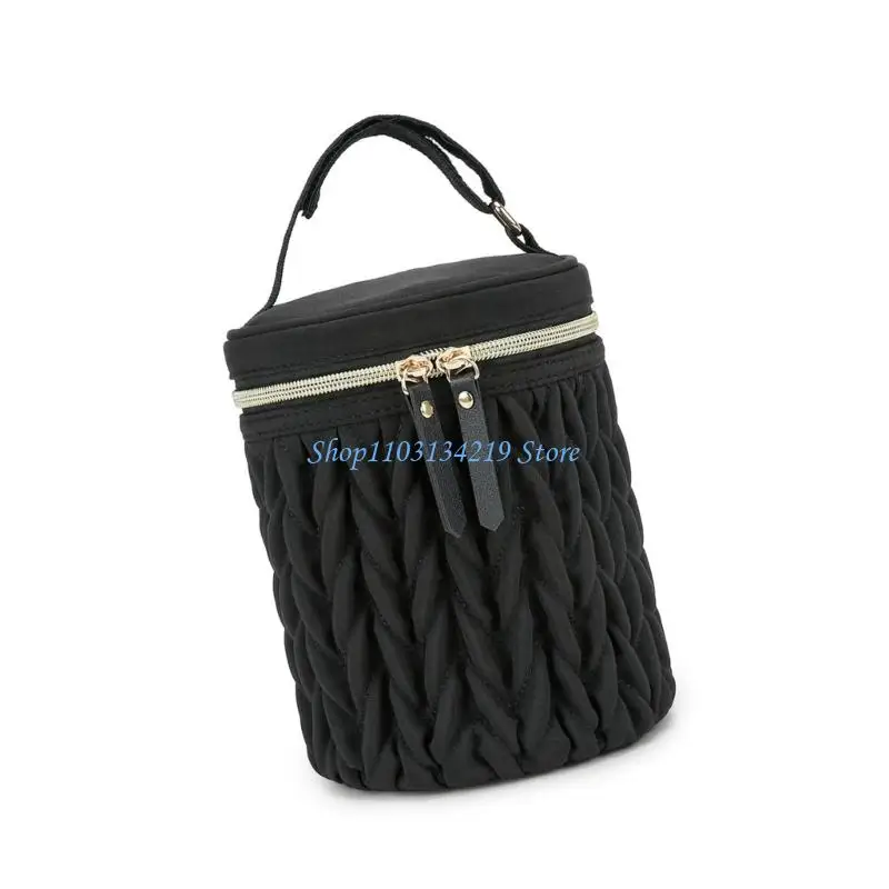 N5KC Insulated Baby Bottle Carriers Featuring Removable Strap For Stroller Attachment Waterproof Fabric Holds 2 Bottles