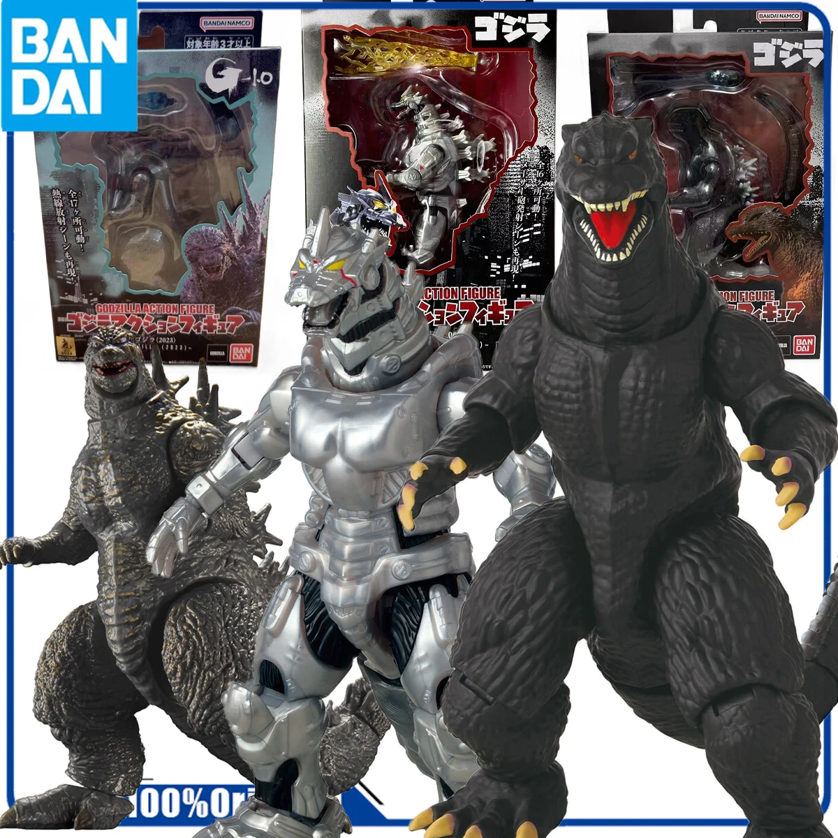 Bandai Genuine /Original     GODZILLA ACTION FIGURE (GAF) SERIES NORMAL EDITION GODZILLA    Action Figure Toys For Boys /Girls /