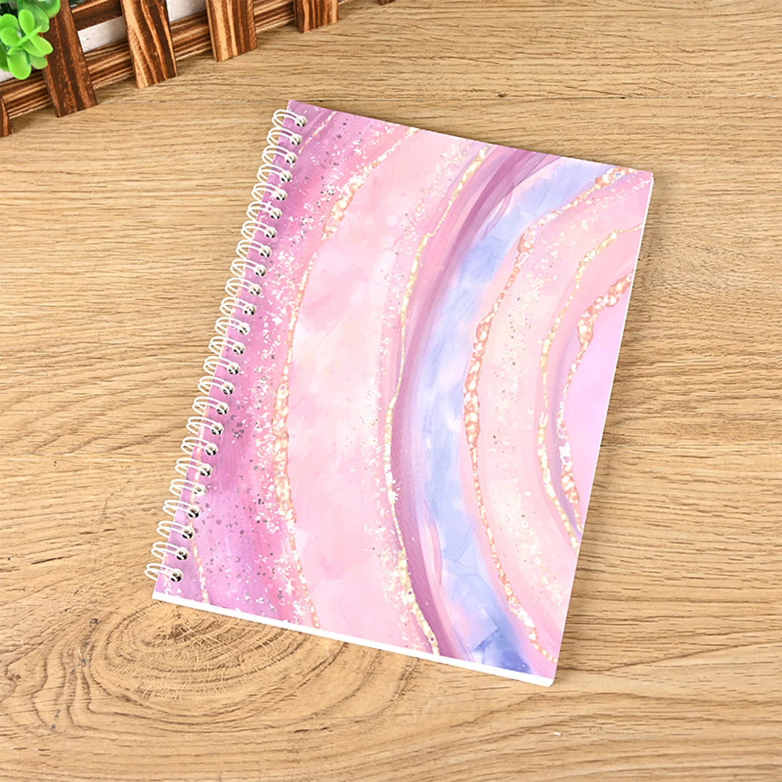 A5 Double Sided Diary Notepad No Ink Leakage Thickened Notebook for Teachers Students Office Workers