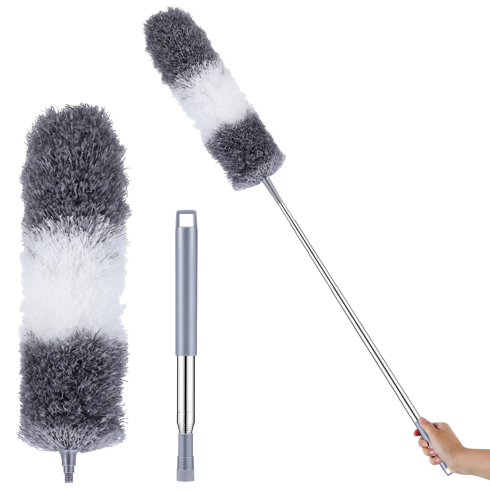 

Household Dusting Duster Cars Buster Fiber Long Handle Extender Fan Cleaner High Ceiling