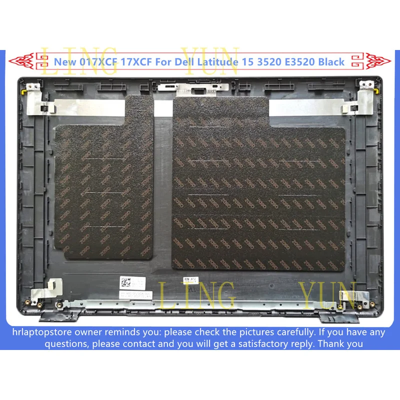 Z   New For Dell Latitude 15 3520 E3520 LCD Cover Back Cover Rear Lid 017XCF 17XCF