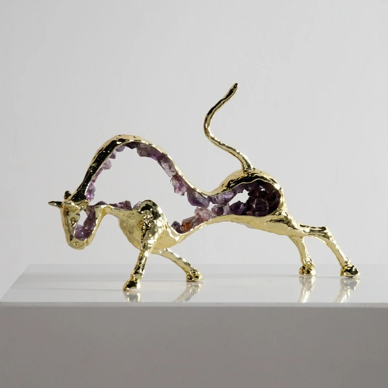 Modern simple and bullish ornaments, bookcases, wine cabinets, zodiac handicrafts, living room desktop decoration