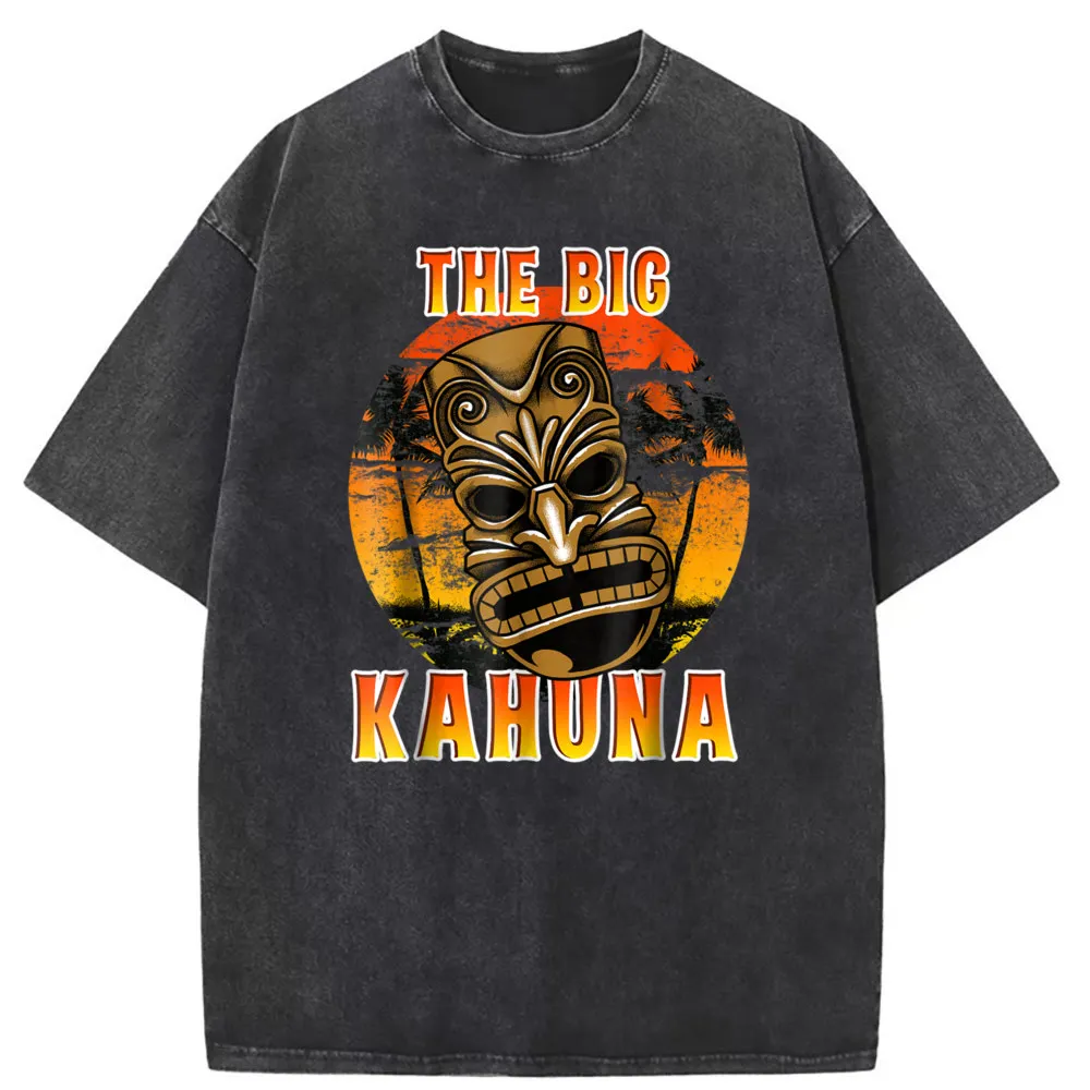 

Funny Hawaiian Tiki Mask The Big Kahuna Men T-shirts Vintage Long Sleeve Sweatshirts Comics Tshirts Man Chinese Style Clothing