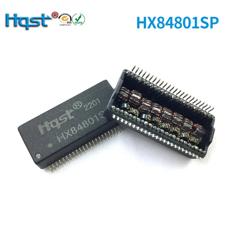 HX84801S/HX5014NL 48-pin Gigabit Dual-Port Ethernet Isolation Filter Transformer Module for Industrial Control Boards at -40~85