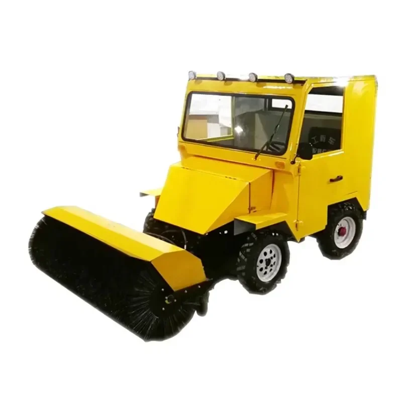 Small Snow Thrower Hand Walk-Behind Hydraulic Snowplow Machine Snow Sweeper  Electric Start Snow Blower