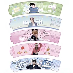 Customized Paper Cup Sleeve Cover, Kpop Idol, Cheering Birthday Gifts, 100Pieces