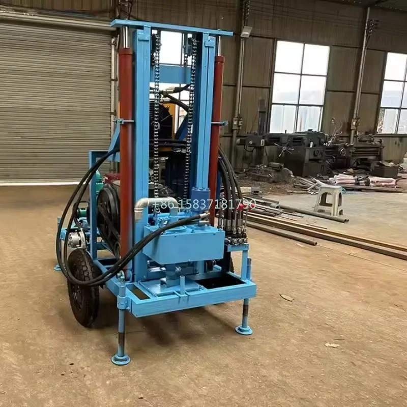 Hot Sale Rotary Water Well Drilling Rig Machine Portable 100M 200 Meter Deep Small Water Well Drilling Rig Machine for Mexico