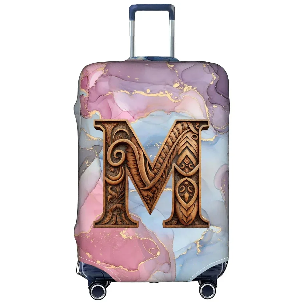 Travel Thick Elastic Luggage Cover Suitcase Protective Covers Baggage Case Cove for 18-28 Inch Suitcases Print Wood Art Series