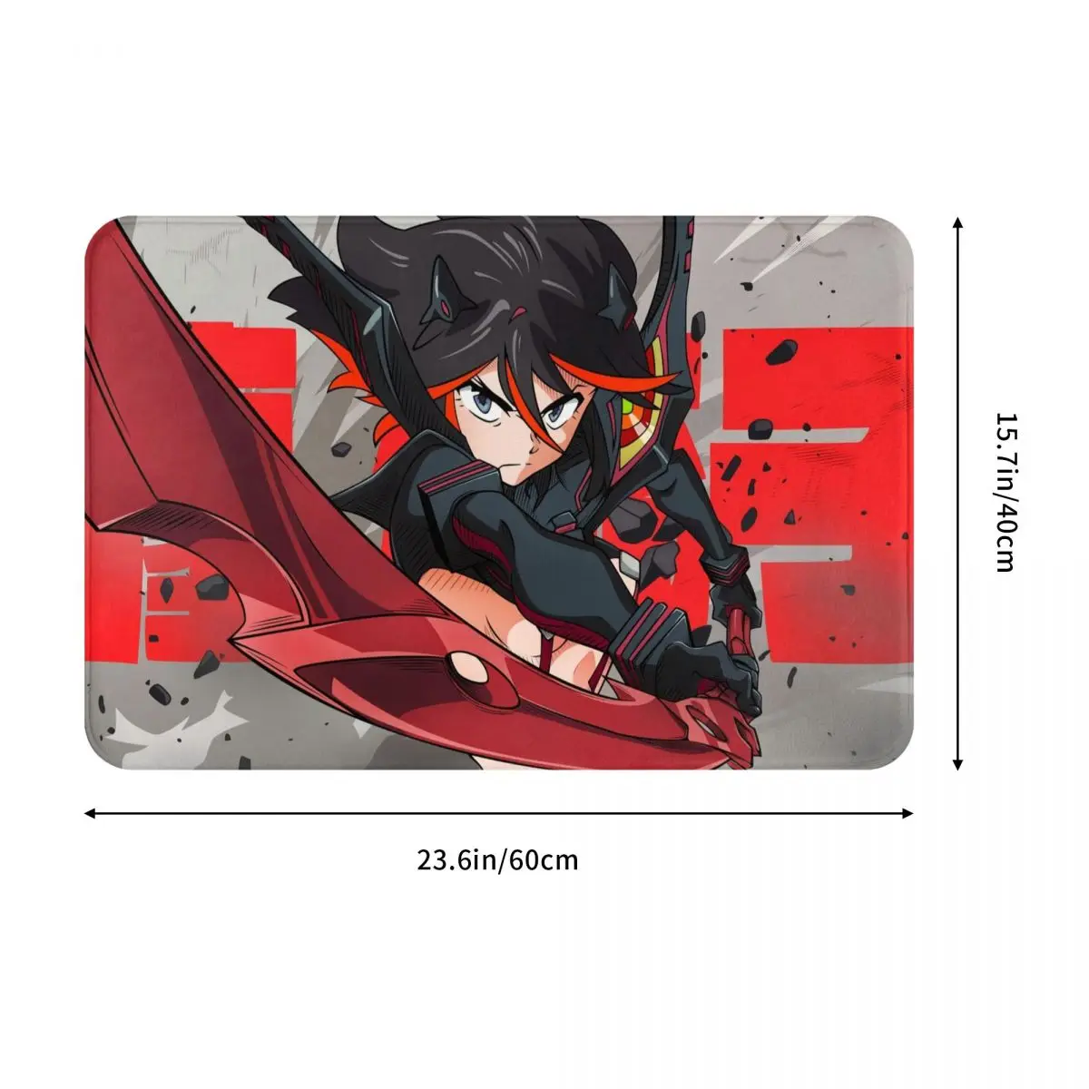 Kill la Kill Anime Non-slip Doormat Matoi Ryuko Bath Bedroom Mat Prayer Carpet Home Pattern Decor