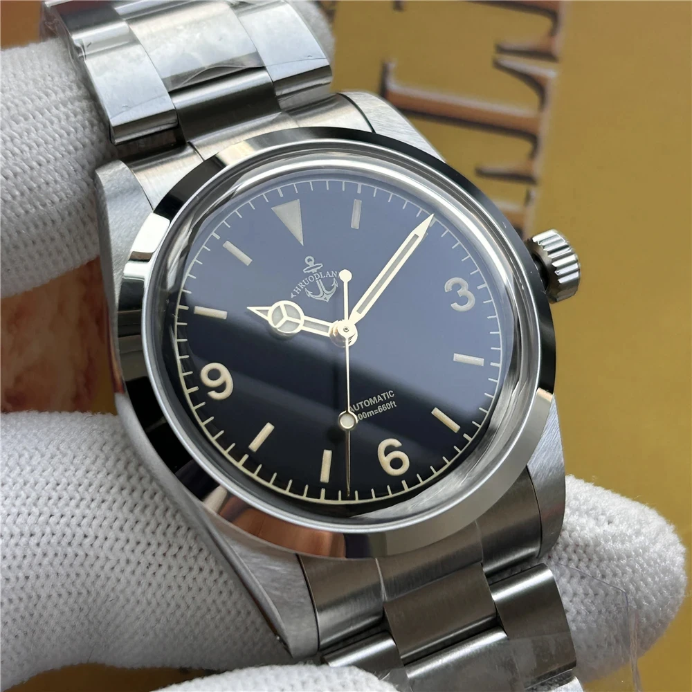 Hruodland 2026 New 36mm Retro Men Automatic Mechanical Watches F029 Men Dress Watches Stainless Steel 20Bar Diving Clock