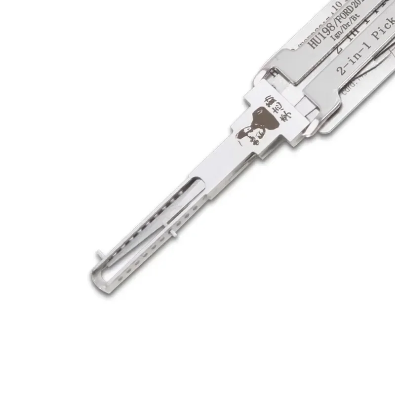 Lishi Pick Car Lock Opening Tool Turbo Decoder Lishi HU198 for 2017 Steel Material Locksmith Supplies view 3