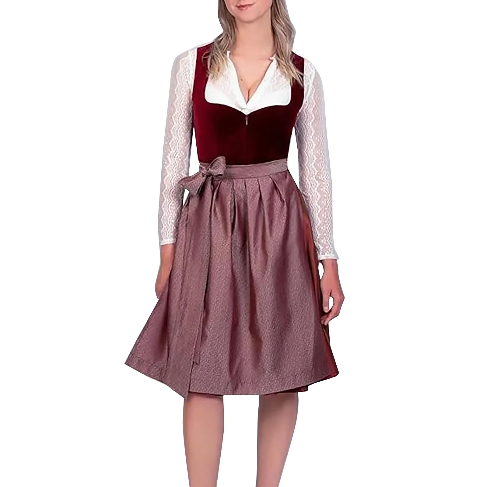 Oktoberfest Costumes Outfits Dirndl Dress Traditional German Beer Festival