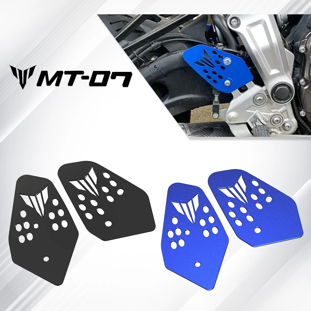 2024 For YAMAHA FZ07 MT07 MT-07 MT 07 2014-2022 2023 Motorcycle Accessories Pedal Guard Rear Pedal Guard Heel Plate Decorative