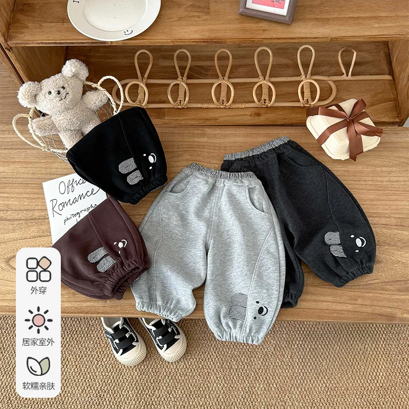 Girls Pants 2026 Spring and Autumn New Children's Clothing Korean Style Girl Baby Soft Skin-friendly Cotton Protective Pants