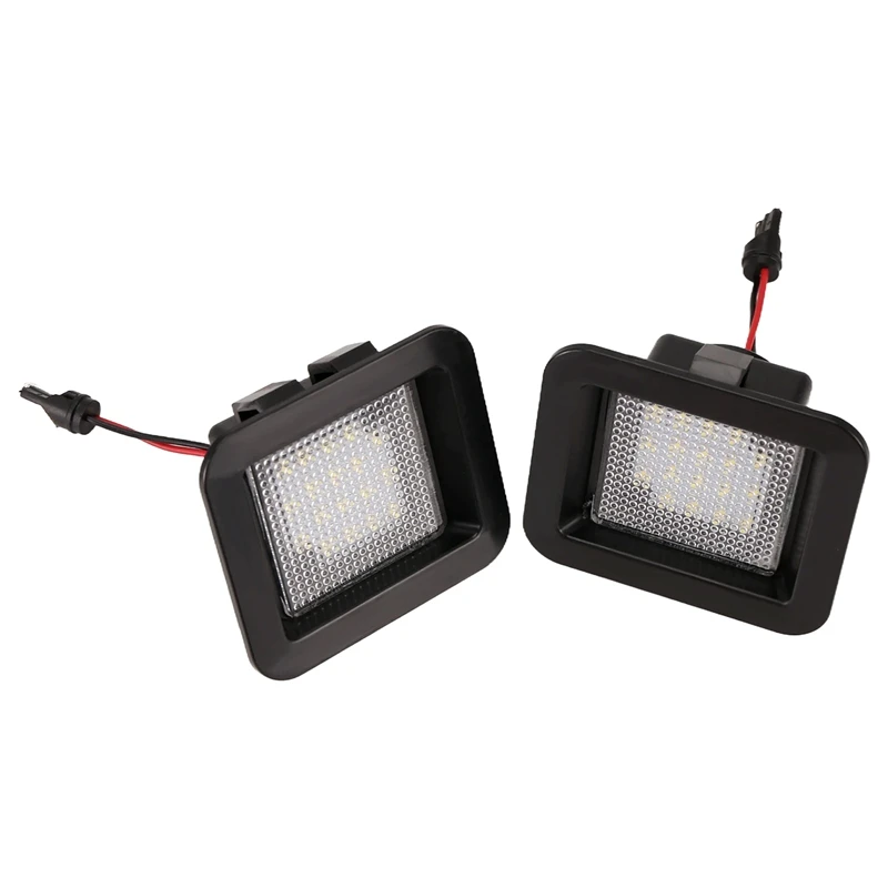 2Pcs Car Styling LED Car Rear License Number Plate Light FL3Z-13550-A FL3Z13550A For Ford F-150 Raptor 2015-2018