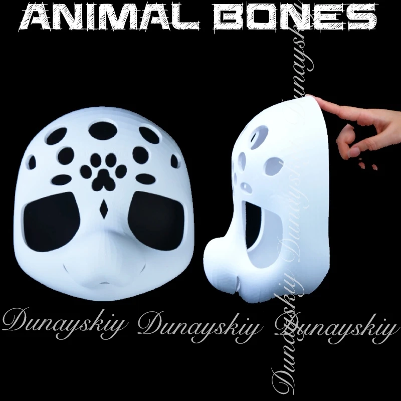 

Halloween Anime Animal Bones Are Common To Animal Cosplay In White Color With 3D Printed Technology Cosplay コスプレ Anime Single