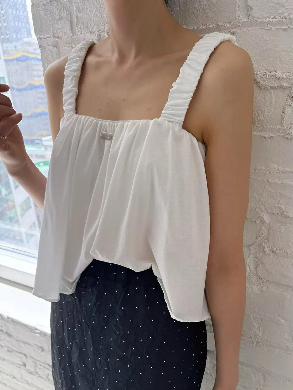 Fashionable Strapless Vest Women's Sleeveless Top Elegant Summer New Arrival Chic Small Size Fashionable Cotton Vest