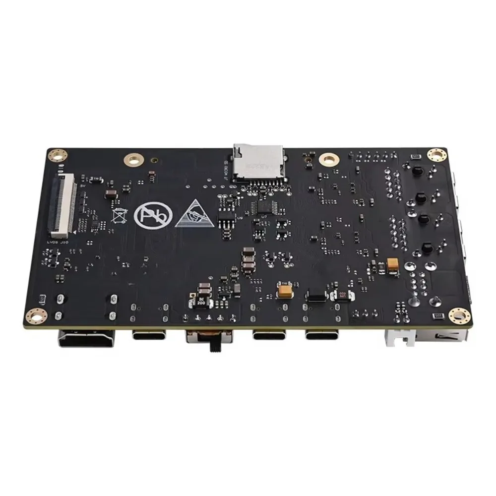 T153-based MYiR MYD-YT153MX-MINI development board with quad-core Cortex-A7 processor and triple Gigabit Ethernet