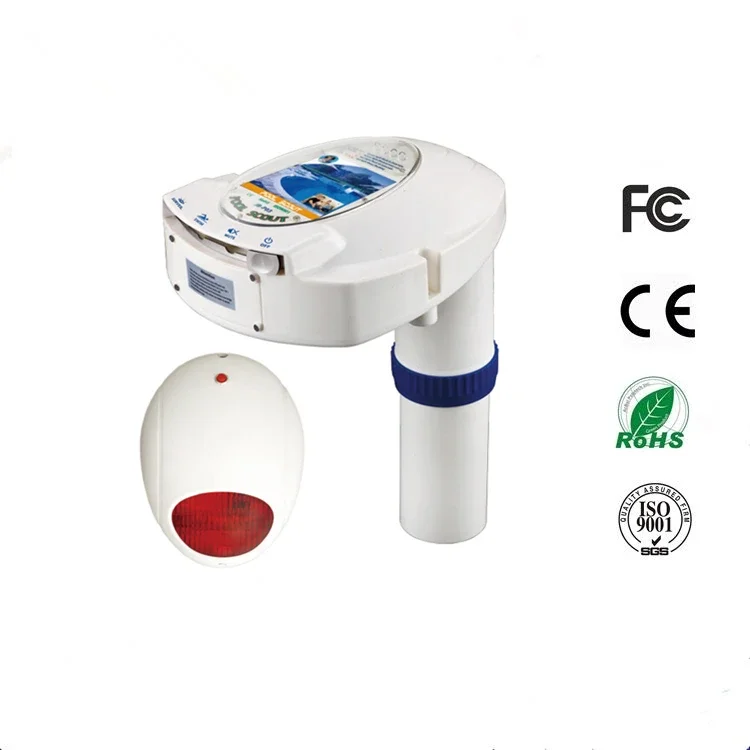 Swimming pool anti drowning alarm with battery