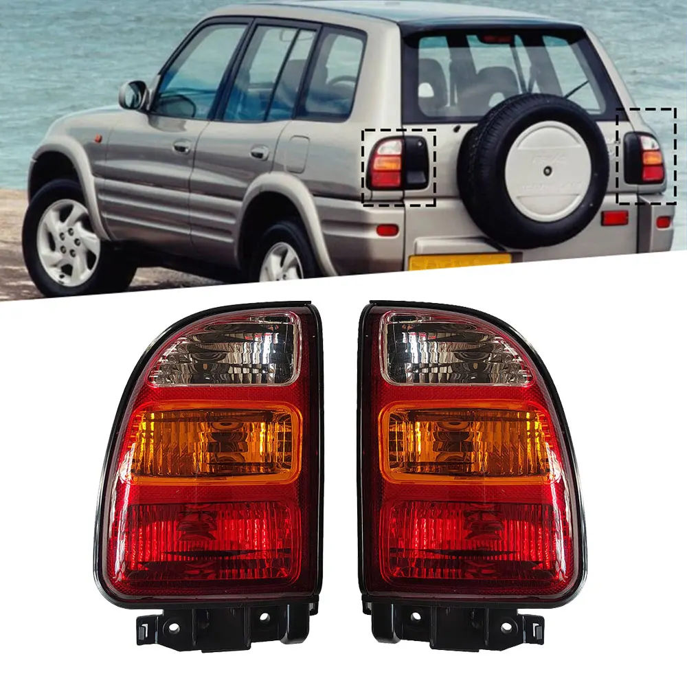 A Pair Car Taillights Brake Lights For Toyota RAV-4 RAV4  1998 XA10 81560-42050 81561-42050 Rear Turn Signal