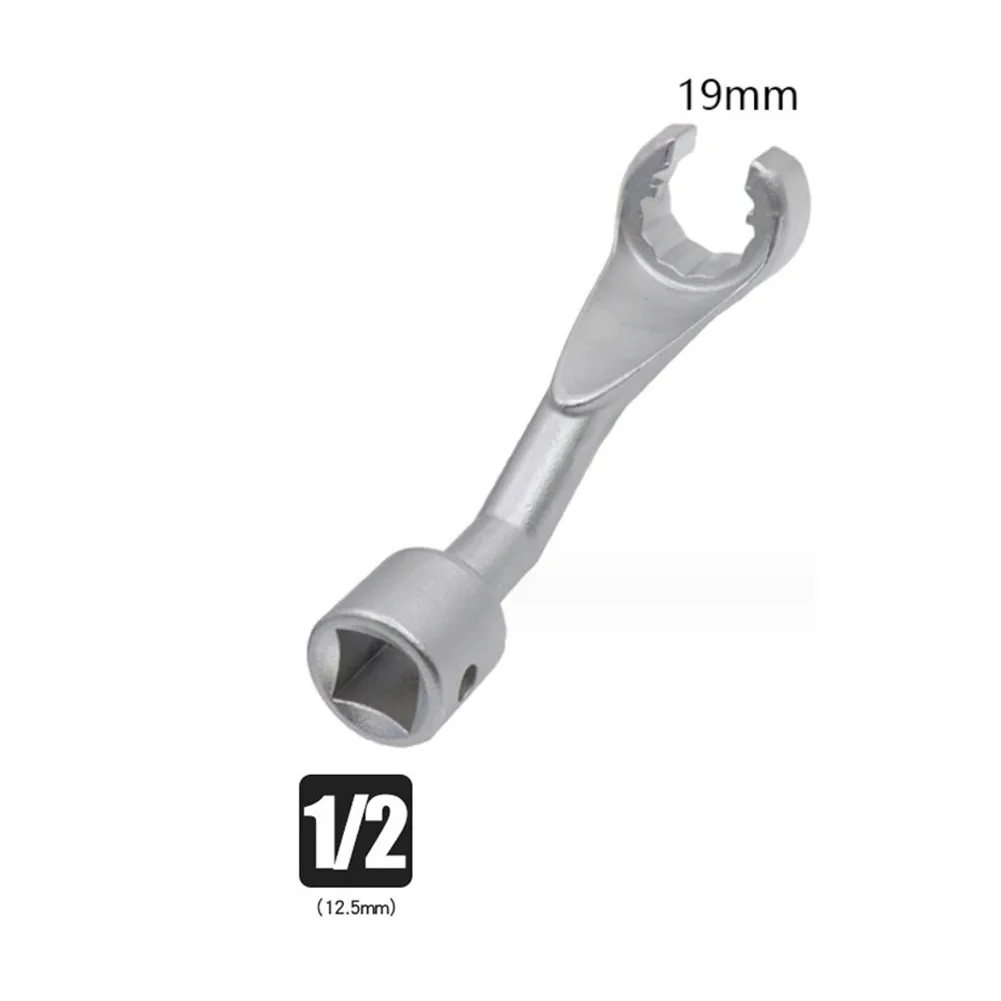 1 Stück 1/2 Zoll Antrieb Diesel-Einspritzleitung Steckschlüsselsatz 14mm 17mm 19mm Offener Bi-Hex-Schlüssel für die Demontage von Kraftstoffeinspritzpumpen – Detail 28