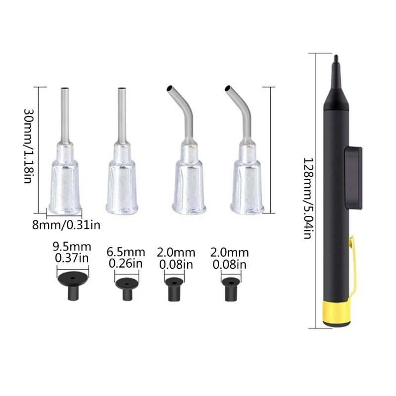 IC Vacuüm Zuigen Zuigen Penverwijderaars Sukkels Pompen IC Tweezer PickUp Tool Soldeer Desoldeergereedschap