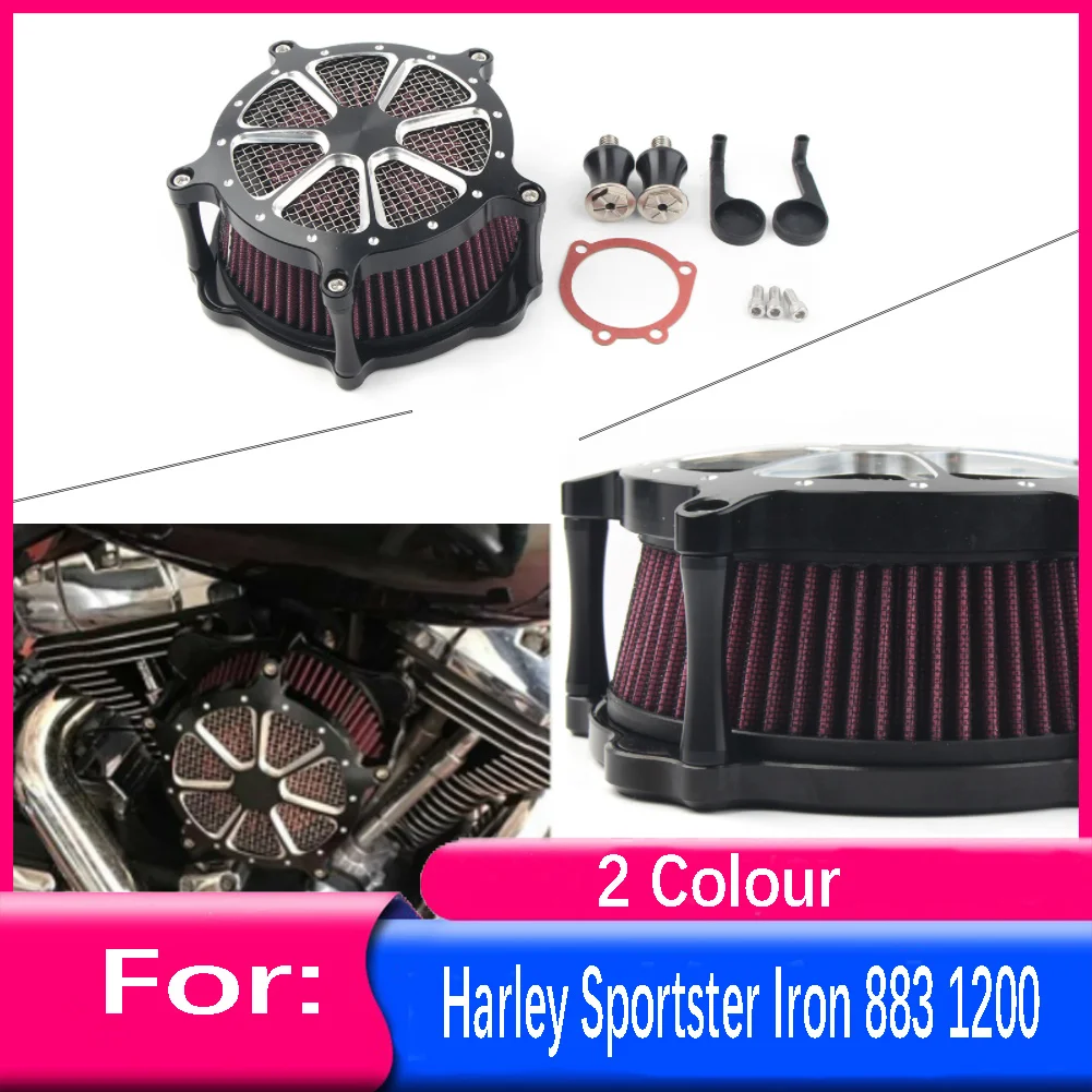 

Motorcycle Turbine Air Cleaner Intake Filter System Kit For Harley Sportster XL1200 XL 883 XLH883 XLH1200 XR1200