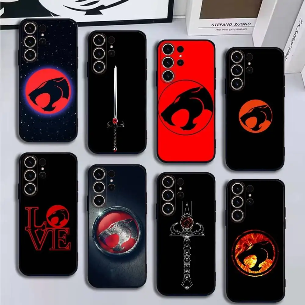 

animados t-thundercats (1) Phone Case For SamsungS25,24,21,22,23,30,Ultra,20,Plus,Fe,Lite,Note,10,9,Soft Black Cover