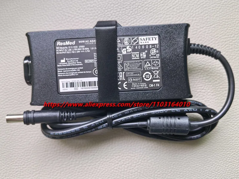 24V 3.75A Genuine 90W AC Adapter Power Charger For ResMed AIR CURVE S10 AIR SENSE S10 1 IP22 370001 370006 370002 37015 DA90A24