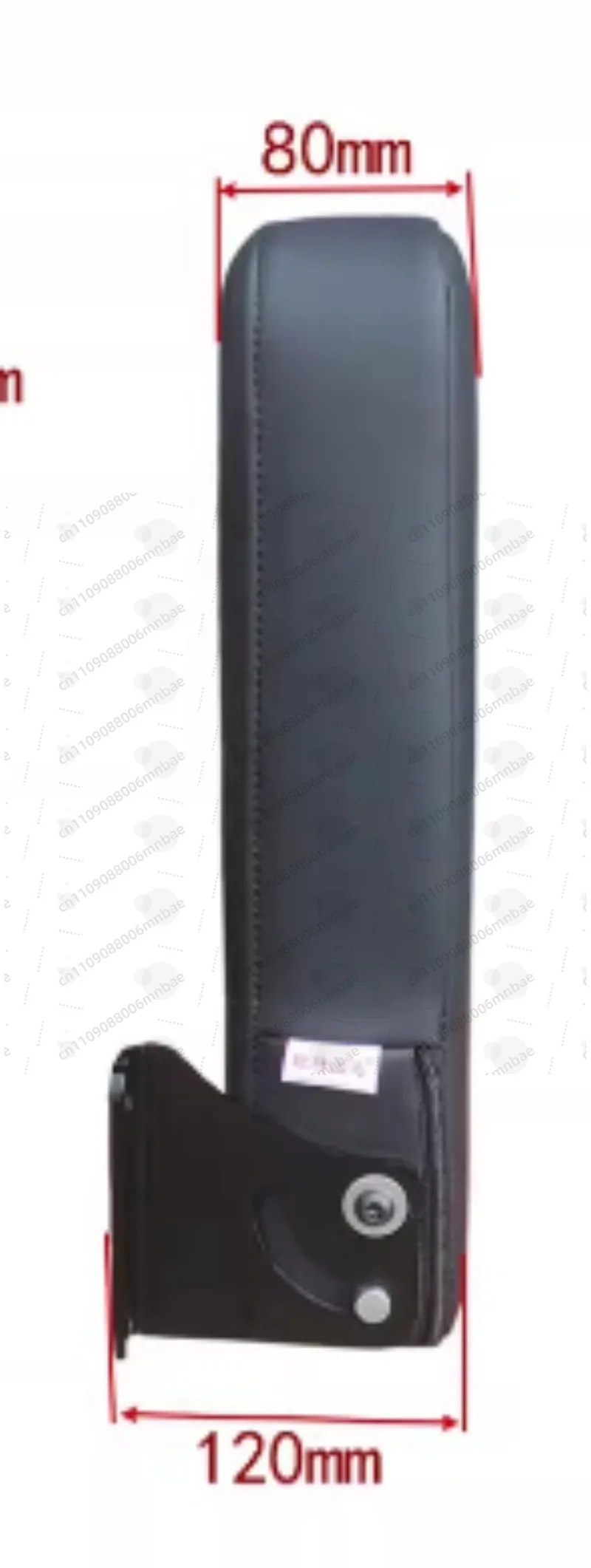 Automatic Rebound Folding Seat 500LB Maximum Load Space Saving Flip Seat for RV Caravan Backless (40 × 35 × 8cm) Black