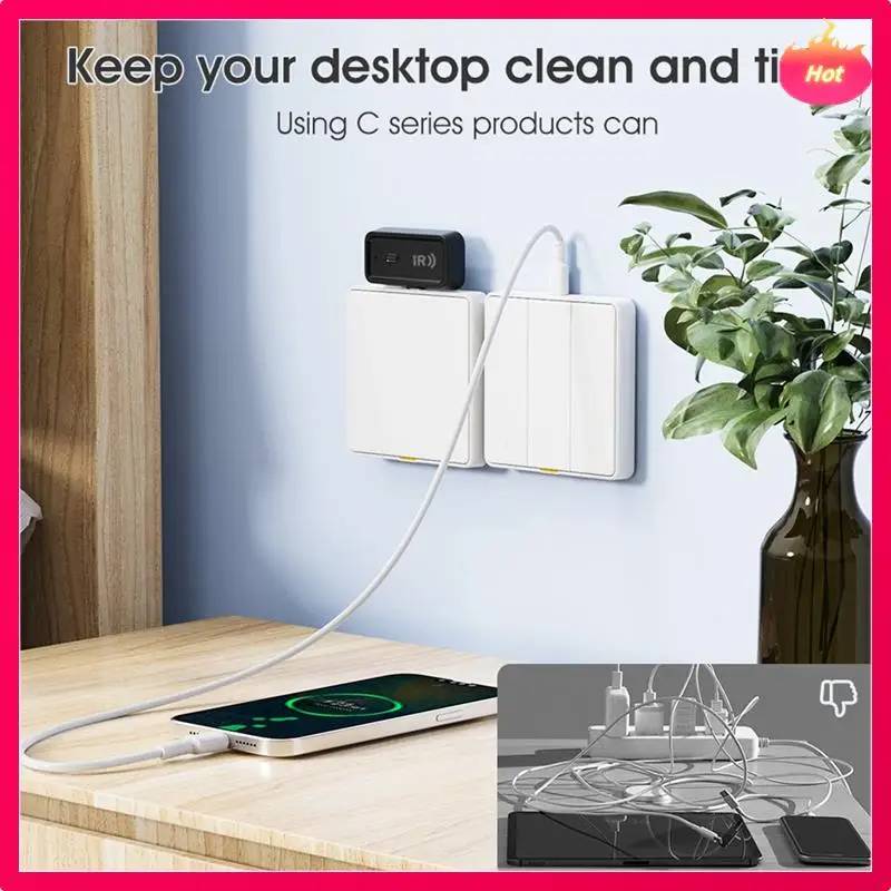 AD-Tuya Zigbee IR Mini maison intelligente télécommande universelle avec synchronisation vocale pour ventilateur de télévision climatiseur